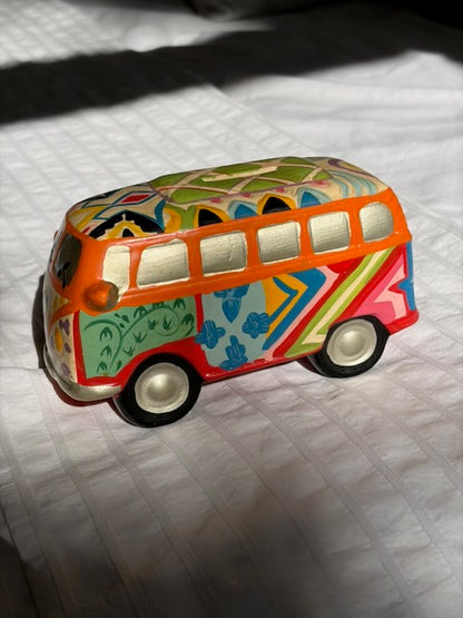 TIRELIRE COMBI HIPPIE VINTAGE 🌈