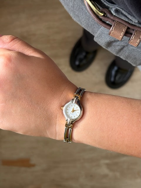 MONTRE CARAVELLE BY BULOVA BICOLORE VINTAGE