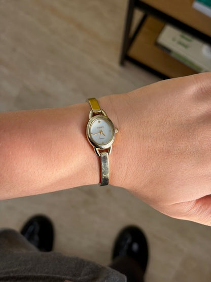 MONTRE TIMEX DORÉE MINI VINTAGE