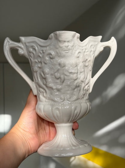 VASE TROPHÉE PORCELAINE BLANCHE🤍