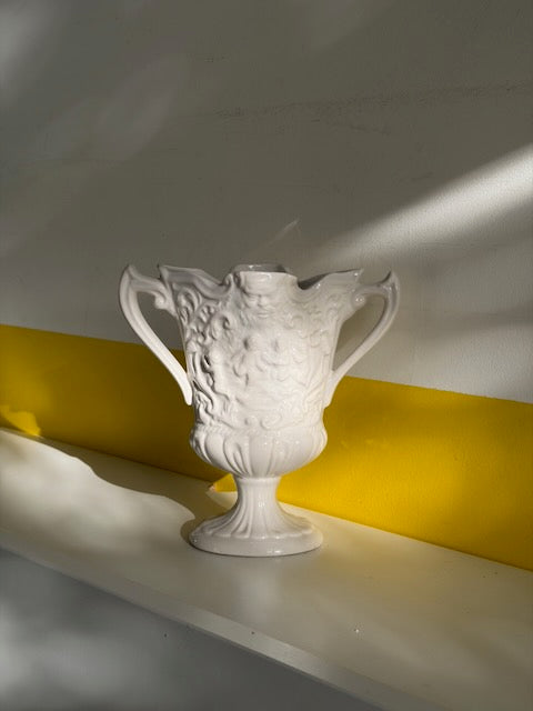 VASE TROPHÉE PORCELAINE BLANCHE🤍