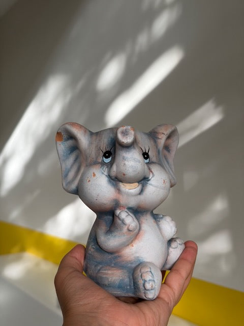 ÉLÉPHANTEAU CÉRAMIQUE VINTAGE 🐘