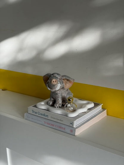 ÉLÉPHANTEAU CÉRAMIQUE SOURIANT VINTAGE 🐘