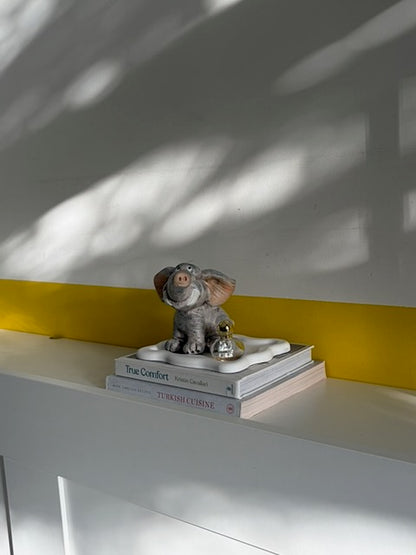 ÉLÉPHANTEAU CÉRAMIQUE SOURIANT VINTAGE 🐘