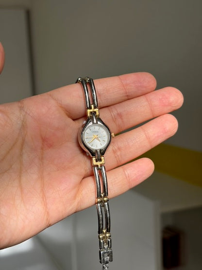 MONTRE CARAVELLE BY BULOVA BICOLORE VINTAGE
