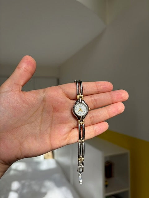 MONTRE CARAVELLE BY BULOVA BICOLORE VINTAGE