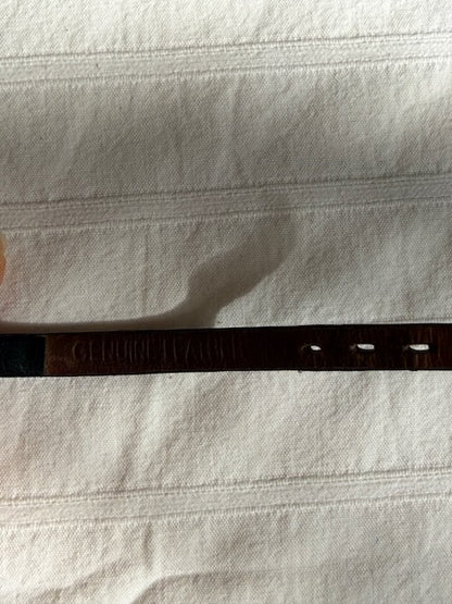 MONTRE TIMEX BRACELET CUIR NOIR VINTAGE