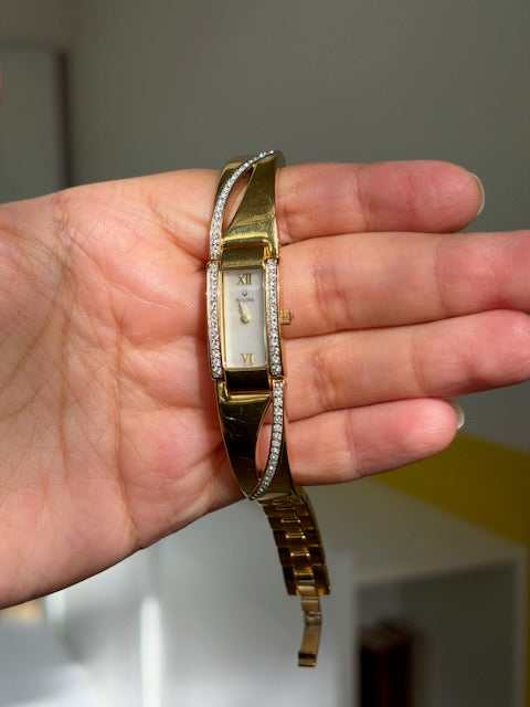 MONTRE BULOVA STRASS DORÉE VINTAGE 💎