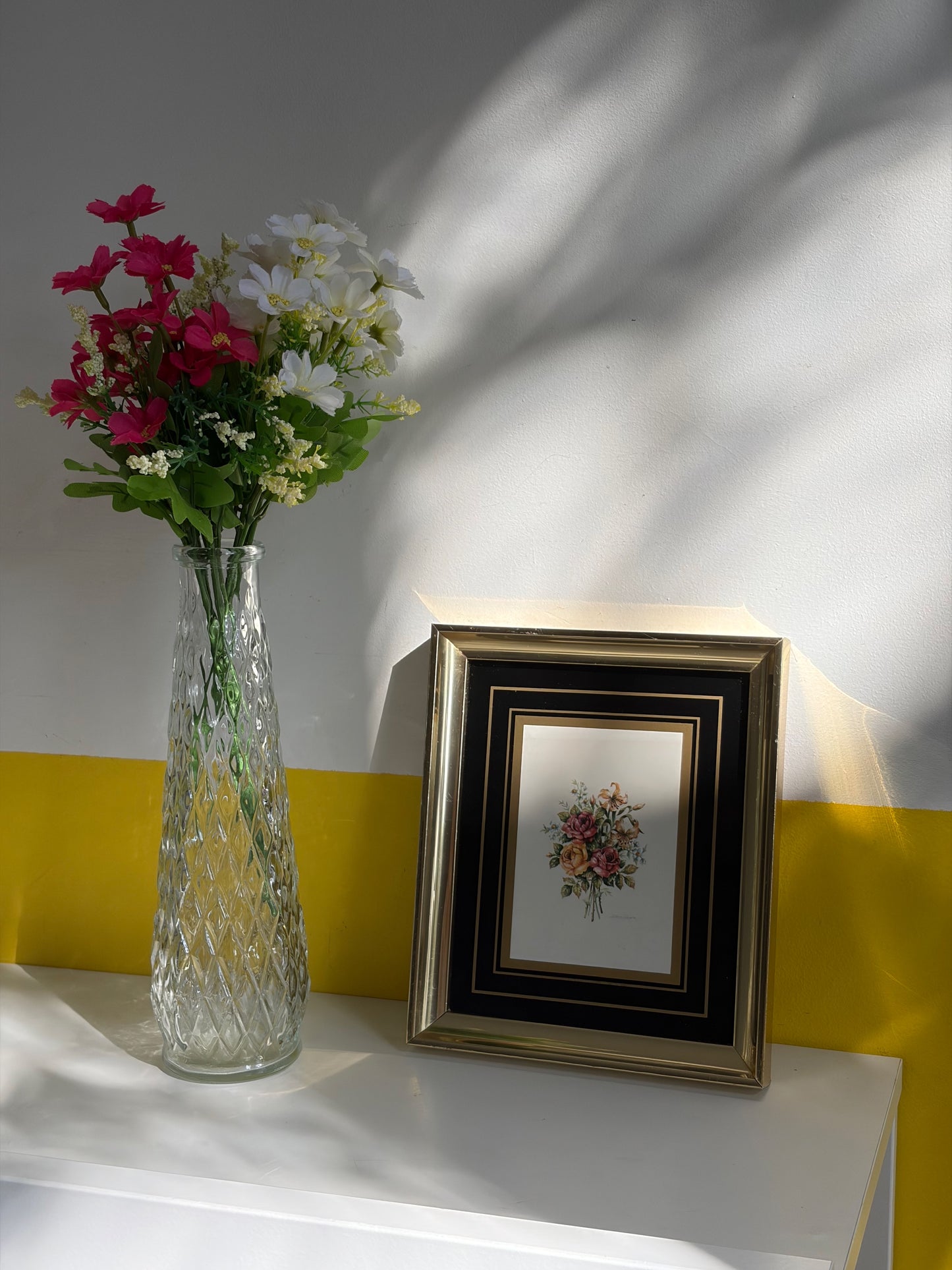TABLEAU BOTANIQUE DORÉ NOIR | VINTAGE 🌸🖼️