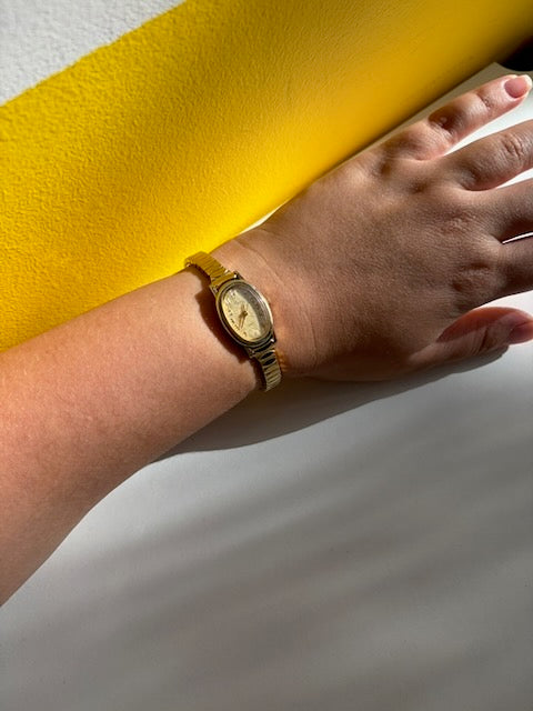 MONTRE TIMEX DORÉE CLASSIQUE