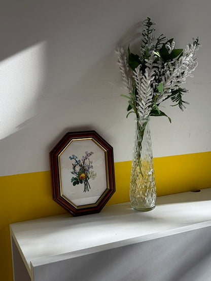 CADRE OCTOGONAL BOUQUET CHAMPÊTRE 💐