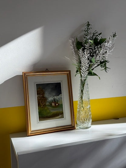 TABLEAU PAYSAGE CHALET DORÉ 🏔️
