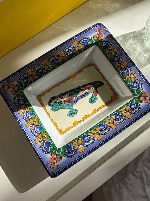 VIDE-POCHE CÉRAMIQUE GECKO MOSAÏQUE 🦎