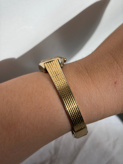MONTRE SEIKO QUARTZ DORÉE BRACELET MILANAIS | VINTAGE ⌚✨