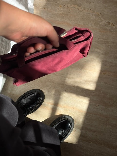 SAC BORDEAUX VINTAGE 🍷👜