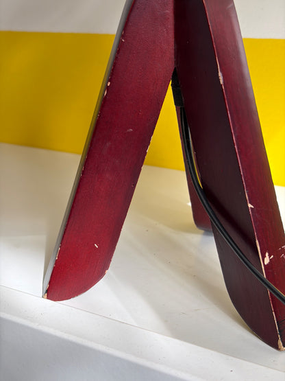 LAMPE DE TABLE TRÉPIED BOIS | VINTAGE