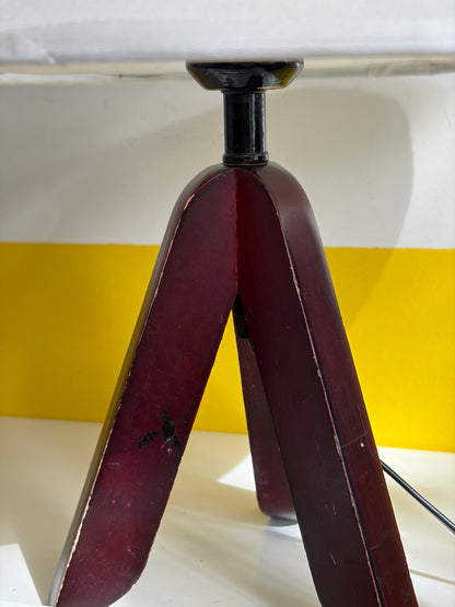 LAMPE DE TABLE TRÉPIED BOIS | VINTAGE
