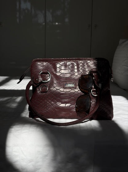 SAC CROCO BORDEAUX VÄGG🍷✨