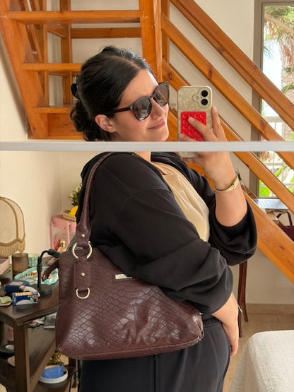 SAC CROCO BORDEAUX VÄGG🍷✨