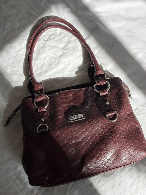 SAC CROCO BORDEAUX VÄGG🍷✨