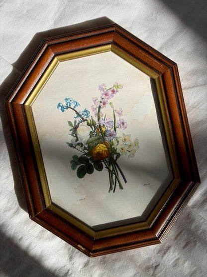 CADRE OCTOGONAL BOUQUET CHAMPÊTRE 💐