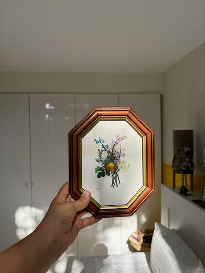 CADRE OCTOGONAL BOUQUET CHAMPÊTRE 💐