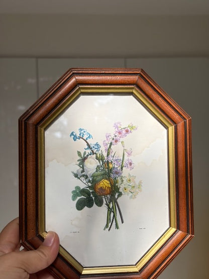 CADRE OCTOGONAL BOUQUET CHAMPÊTRE 💐