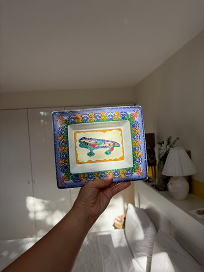 VIDE-POCHE CÉRAMIQUE GECKO MOSAÏQUE 🦎