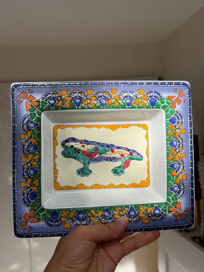 VIDE-POCHE CÉRAMIQUE GECKO MOSAÏQUE 🦎