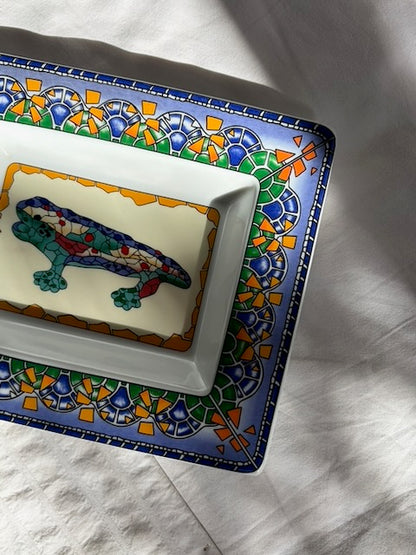 VIDE-POCHE CÉRAMIQUE GECKO MOSAÏQUE 🦎