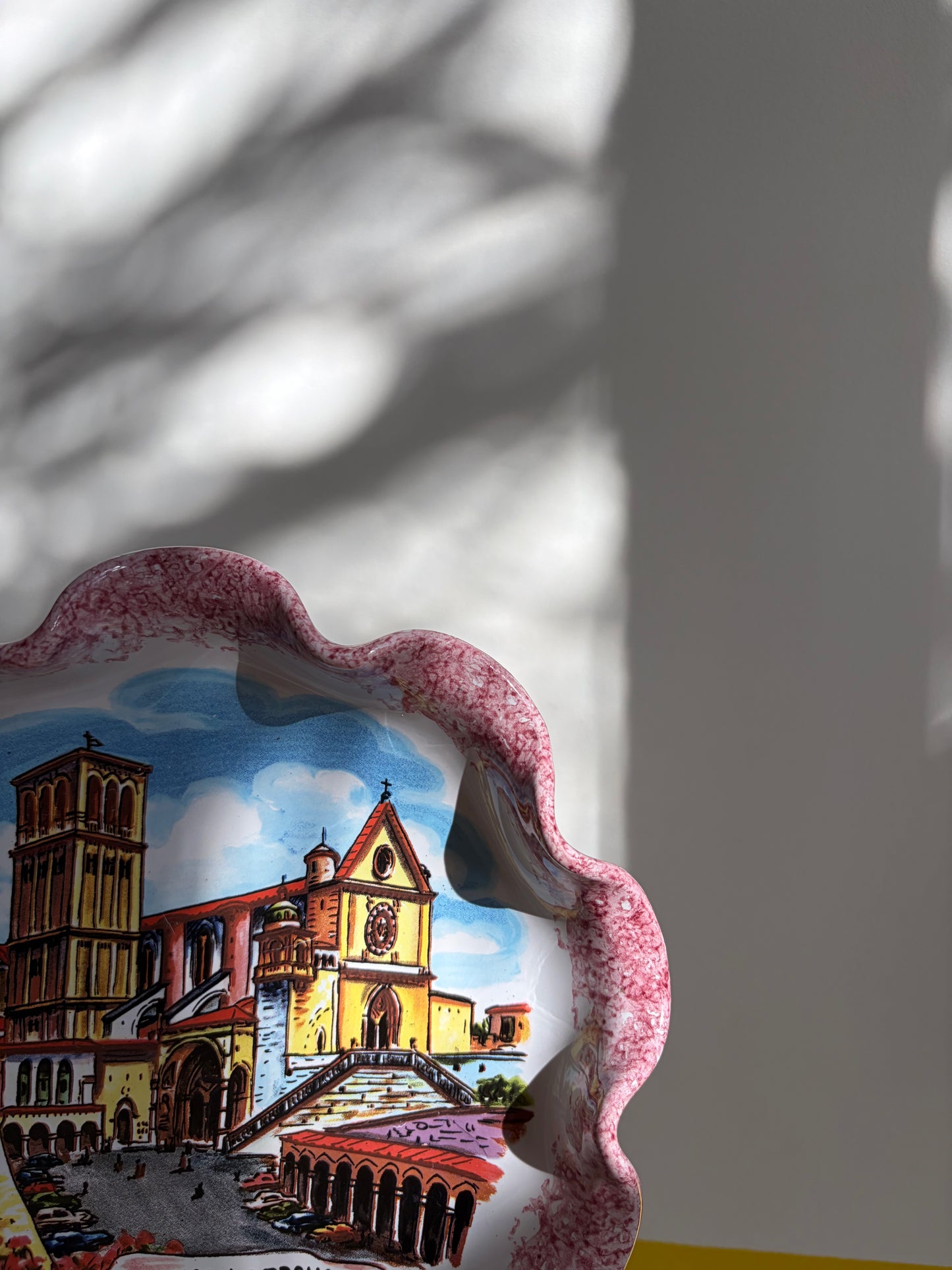 ASSIETTE CÉRAMIQUE ASSISI BASILICA DI S. FRANCESCO 🌸