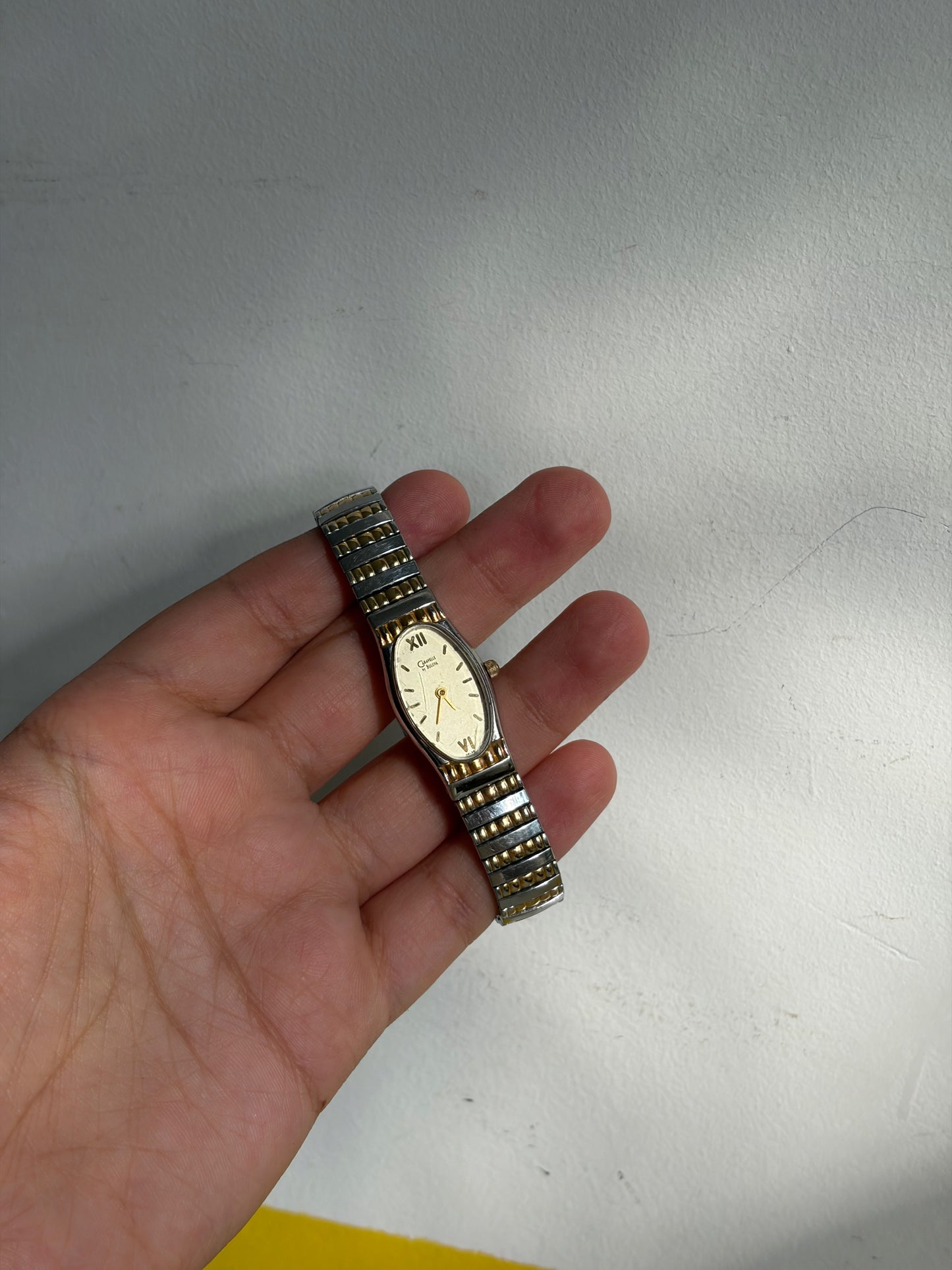 MONTRE DUAL-TONE CARAVELLE BY BULOVA BRACELET EXTENSIBLE | VINTAGE ⌚✨