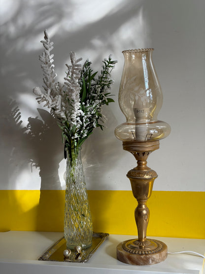 PAIRE DE LAMPES VINTAGE "Lueur Dorée"