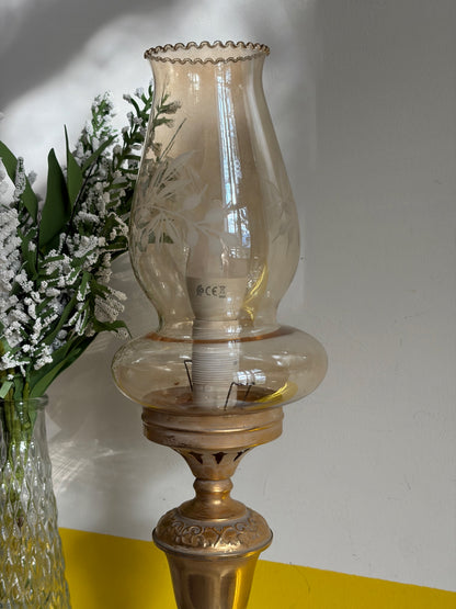 PAIRE DE LAMPES VINTAGE "Lueur Dorée"