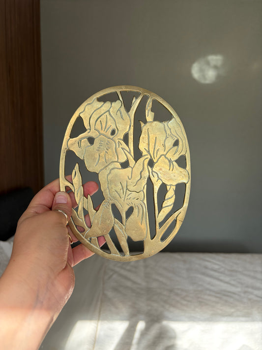 Sous-plat métal doré