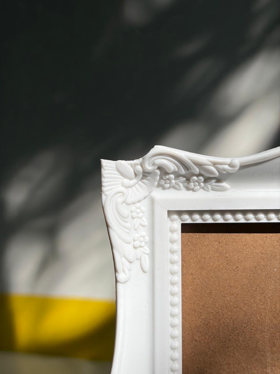 DUO DE CADRES BAROQUES BLANC MAT | VINTAGE 🤍