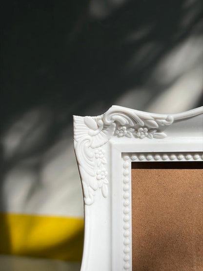 DUO DE CADRES BAROQUES BLANC MAT | VINTAGE 🤍