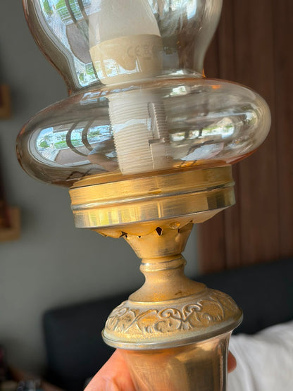 PAIRE DE LAMPES VINTAGE "Lueur Dorée"