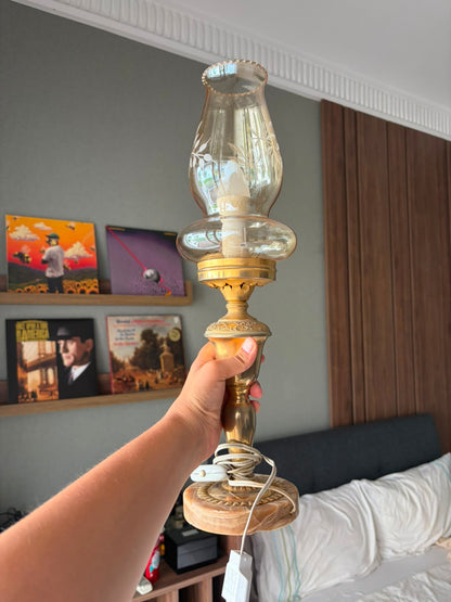 PAIRE DE LAMPES VINTAGE "Lueur Dorée"