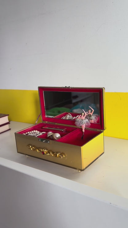 COFFRET À BIJOUX VINTAGE | MUSICAL & BALLERINE DANSANTE 🩰