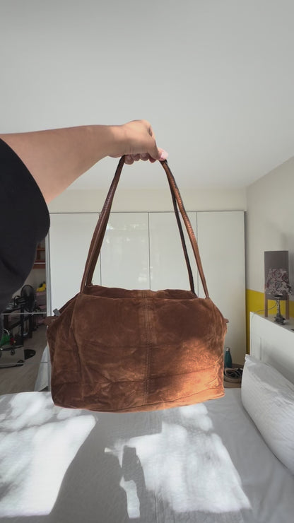 SAC DAIM CAMEL VINTAGE 🤎