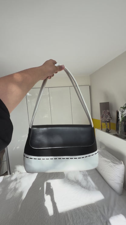 SAC BICOLORE NOIR ET BLANC